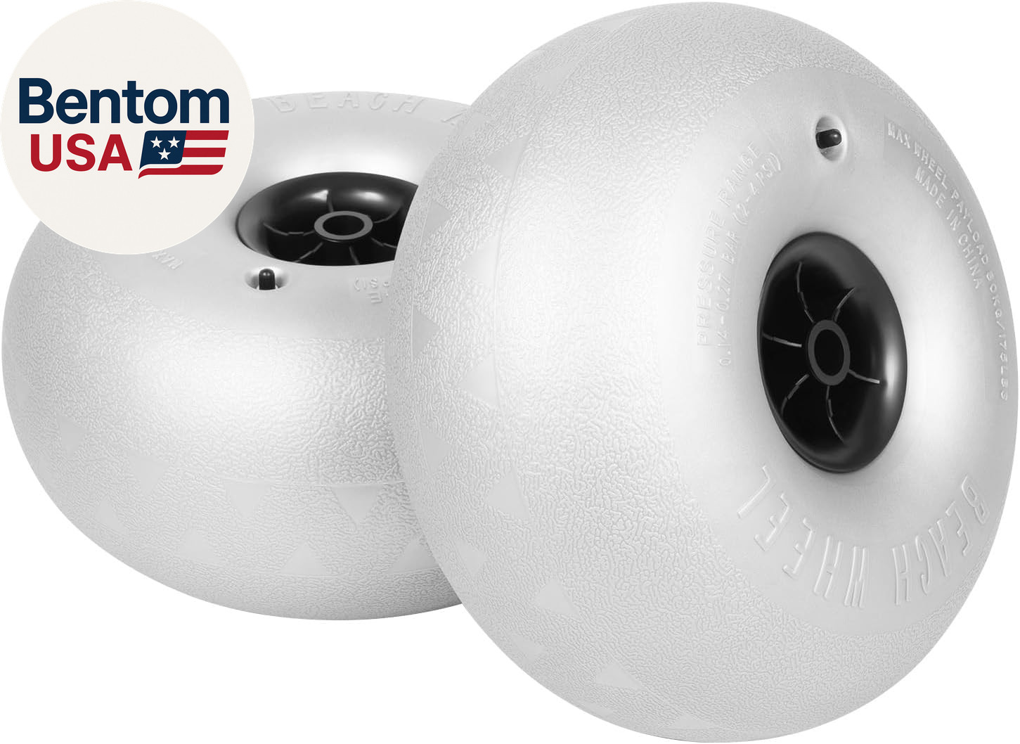 16" Balloon Wheels Beach Cart Tires, Replacement Big Beach S