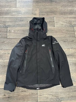 millet dry edge golden point stretch jacket men black hooded gorpcore outdoor M