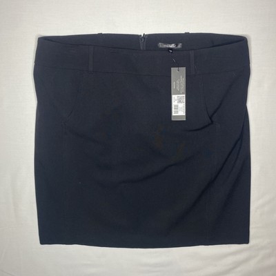 Daisy Fuentes Black Wide WB Skirt Size 16 Color Black