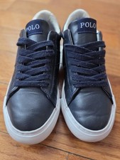 Boy's Shoes Polo Ralph Lauren Kids Sayer Leather Big Kid - Size 5 US