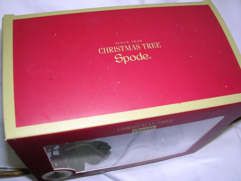 #A   NEW Spode Christmas Tree Red Cardinal Bird Hanging  Ornament - Image 2 of 4