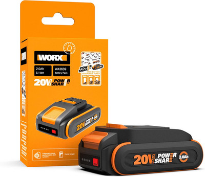 WORX WA3639 Original Powershare Akku 20V - 2000Mah Li-Ion, Wiederaufladbarer - K