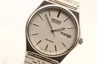 [Exc+5] Seiko Chronos 8123-6130 Silver Round Quartz Men's Vintage Watch Japan