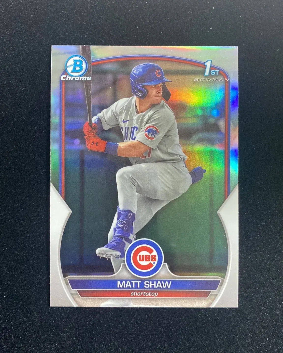 2023 Topps Bowman Draft Chrome Refractor #BDC-33 Matt Shaw 1st Cubs OO32