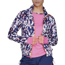 Eleven Venus Williams Monet Track Jacket Large Athletic Athleisure Tennis Blue