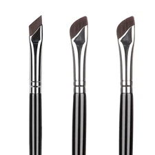 Eyeliner Brushes Set 3Pcs Fine Angled Ultra Thin Slanted Flat Makeup Beauty Tool