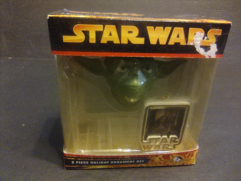 KURT ADLER 2006 STAR WARS 2 Piece YODA ANAKIN HOLIDAY CHRISTMAS ORNAMENT SET NIB