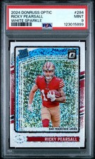 2024 PANINI DONRUSS OPTIC WHITE SPARKLE #284 RICKY PEARSALL PSA 9