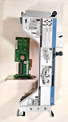 HP 408786-001 PCI-E Riser Cage + LSI FçpW SAS/HBA Card   fits DL380 G5 / DL38