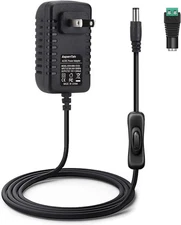 12V Power Supply with Switch for Led String Light Led Strip Light Led Neon Sign