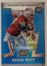 2016 Panini Prizm Draft Picks Football Derek Watt #225 Blue Prizm (RC)