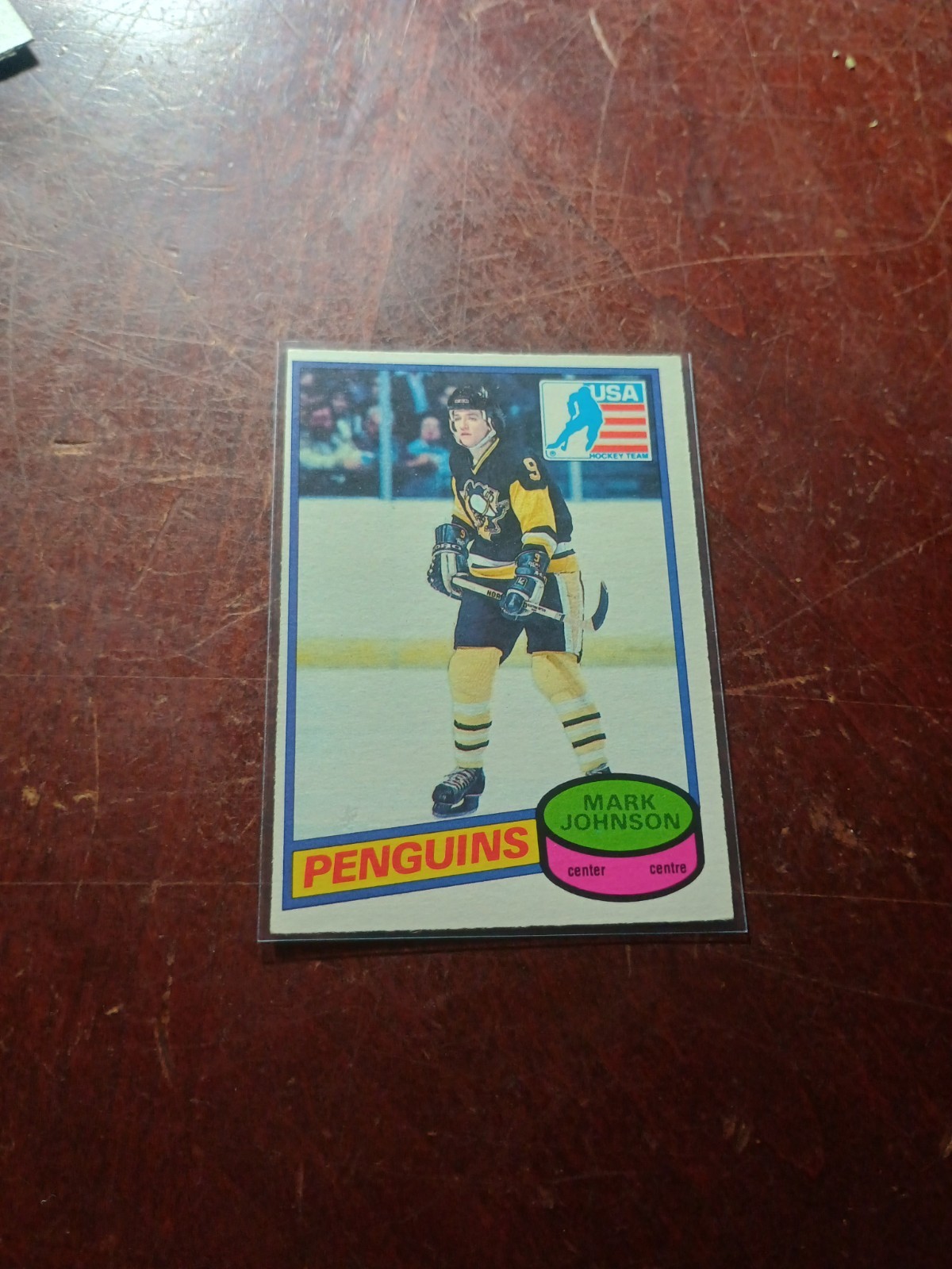 NHL, MARK JOHNSON, NORTH STARS C, 1980 USA OLYMPIC WINNER #69, O-PEE-CHEE RC