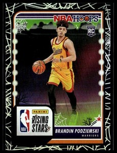 2023-24 Panini Haunted Hoops 297 Brandin Podziemski GS Warriors RC Holo Webs