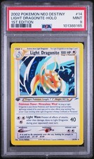 2002 POKEMON NEO DESTINY 1ST EDITION #14 LIGHT DRAGONITE-HOLO PSA 9 NEW CERT