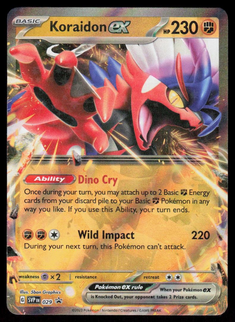 Koraidon ex 029 Ultra Rare Pokemon Black Star Promo NM