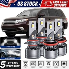 4x 6500K LED Headlight Bulbs 9005/HB3 H11 For...
