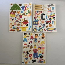 Vintage 1993 Mrs. Grossman's Stickers Sheets Playground, Outdoor, Children