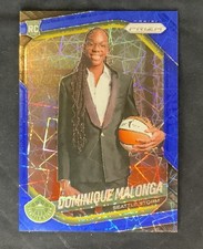 2025 WNBA PRIZM DOMINIQUE MALONGA BLUE VELOCITY PRIZM SP RC #144 VARIATION