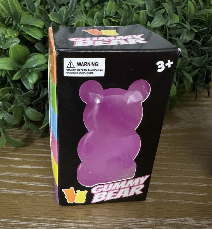 Purple Gummy Bear Squeeze Toy Squishy 