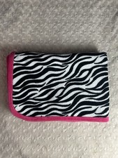 Garanimals Zebra Print Baby Blanket Pink Black White Stripes 2014 Walmart Lovey