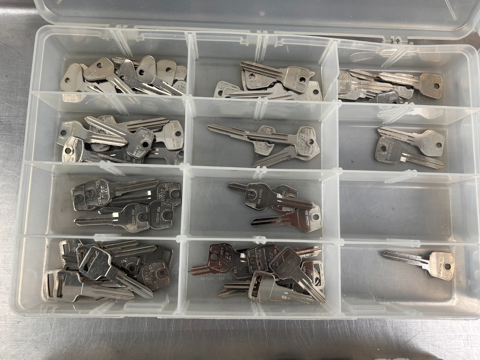 Huge Lot of ilco Key Blanks New in Organizers Locksmith Stock 2