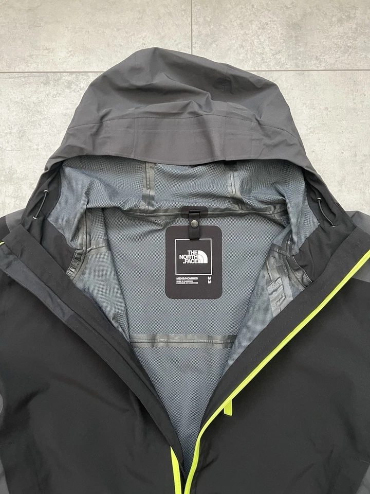 The North Face Mikeno Shell Mens Waterproof Jacket 'Black/Volt' Size M RRP £240 - Image 3 of 4