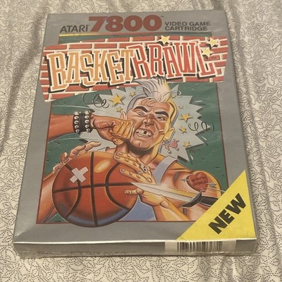 Atari 7800 BasketBrawl Video Game Brand New/Sealed