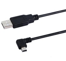 Mini 5 pin USB B Male to Male Right Angle 4.9 Ft USB 2.0 Mini USB Cable