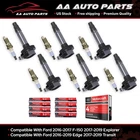 6 Ignition Coil & 6 Motorcraft Platinum Spark Plug for Ford Lincoln 3.5L 3.7L V6