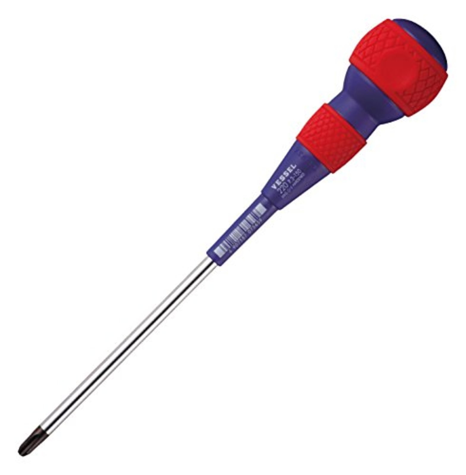 VESSEL 220 Series +P3x150 JIS Ball Grip Cross Point Tip Screwdriver P.3-150 F/S
