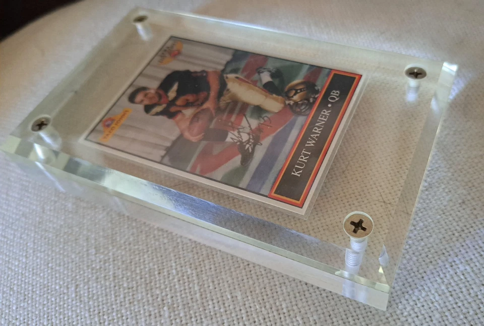 1995 Iowa Barnstormers Taco John's Kurt Warner Rookie RC Card Hof! RARO! Foto 4 de 4