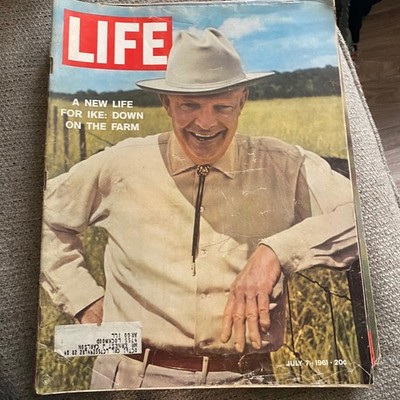 Vintage LIFE Magazine July 7 1961 Dwight D Eisenhower Ike Cover Coca-Cola Ad