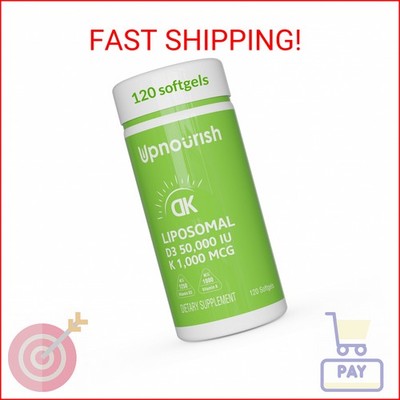 UpNourish Liposomal Vitamin D3 50000 IU (Vitamina D3 de 50000) with 1000 mcg Vit