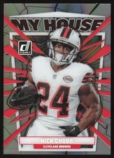 2023 Clearly Donruss My House Holo Silver #7 Nick Chubb /25 Cleveland Browns