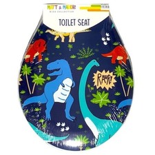 Matt  Maddie Toilet Seat Dinosaur Kids Bath Roar Collection Accessory Blue