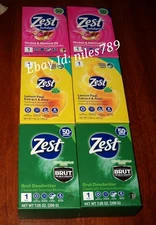 ZEST Bar Soap Bundle - ( 6 Bars ) Lemon Peel & Orchid & Almond Oil, & Brut