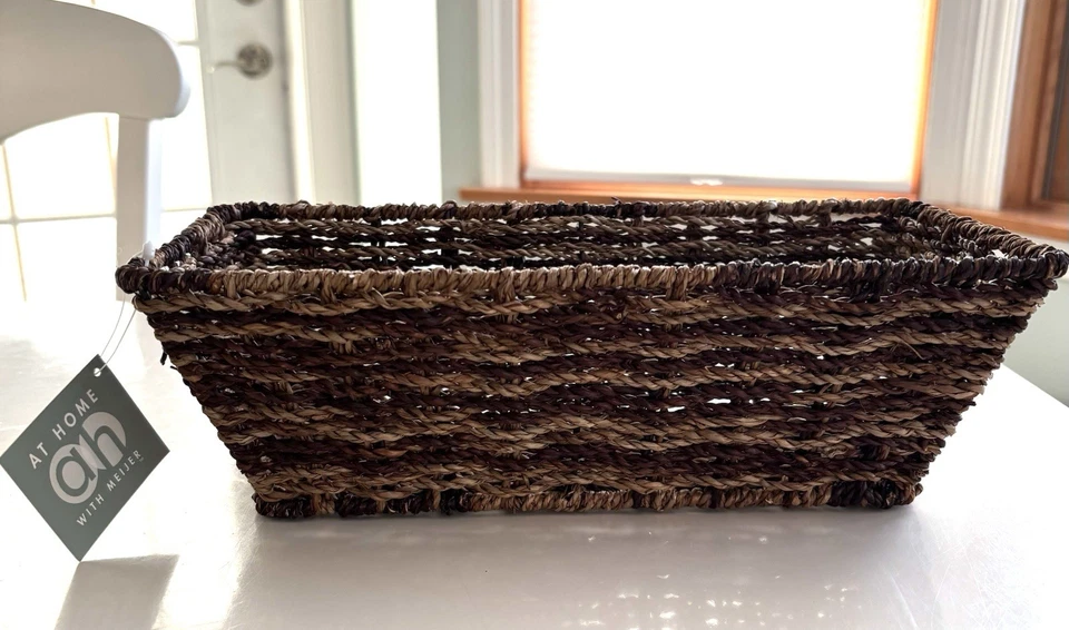 Wicker Bread Basket Holidays Office Crafts Sturdy and NEW with Tags!! No Liner - Image 2 of 4