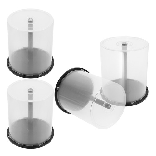 4 Pcs CD Storage Bin Office Travel Display Case Empty Dvd Bucket - 第 1/12 張圖片