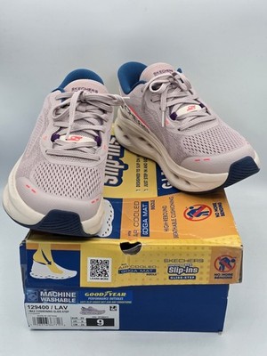 Skechers Women'S Max Cushioning Glide Step Caledonia Slip-Ins Lavender Sz 9 M