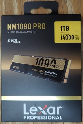 Lexar NM1090 PRO 1TB PCIe Gen 5x4 NVMe M.2 Internal SSD LNM109P001T-RNNNU