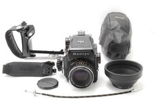 Near MINT w/Hood Mamiya M645 PD Prism Finder Sekor C 80mm f2.8 Lens From JAPAN