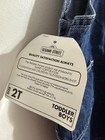 Vintage Sesame Street Big Bird Denim Shortalls Size 2T Embroidered New With Tag — photo 4