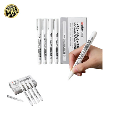 1/2/3 pcs White Waterproof Permanent Paint Marker Pens for Metal Wood Fabric