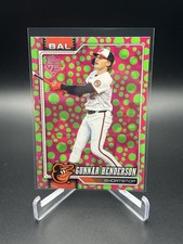 Gunnar Henderson 2026 Topps Series 1 Holiday Polka Dots Green/Pink Baltimore