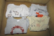 Baby Boys Lot 12 Items Sweaters Pajama Sleepers Snap Shirts Size 3 6  9Months