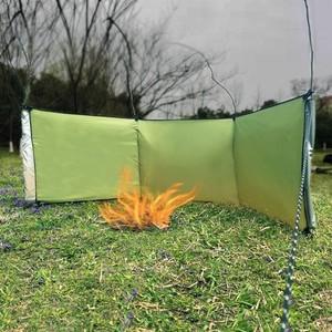 For Picnics Camping Barbecue Windbreak Wind Blocker Backpacking Patio Foldable