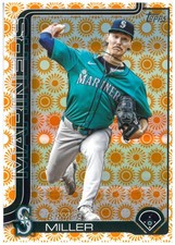 2025 Topps Series 2 Bryce Miller #358 Sun Holiday Foil Seattle Mariners