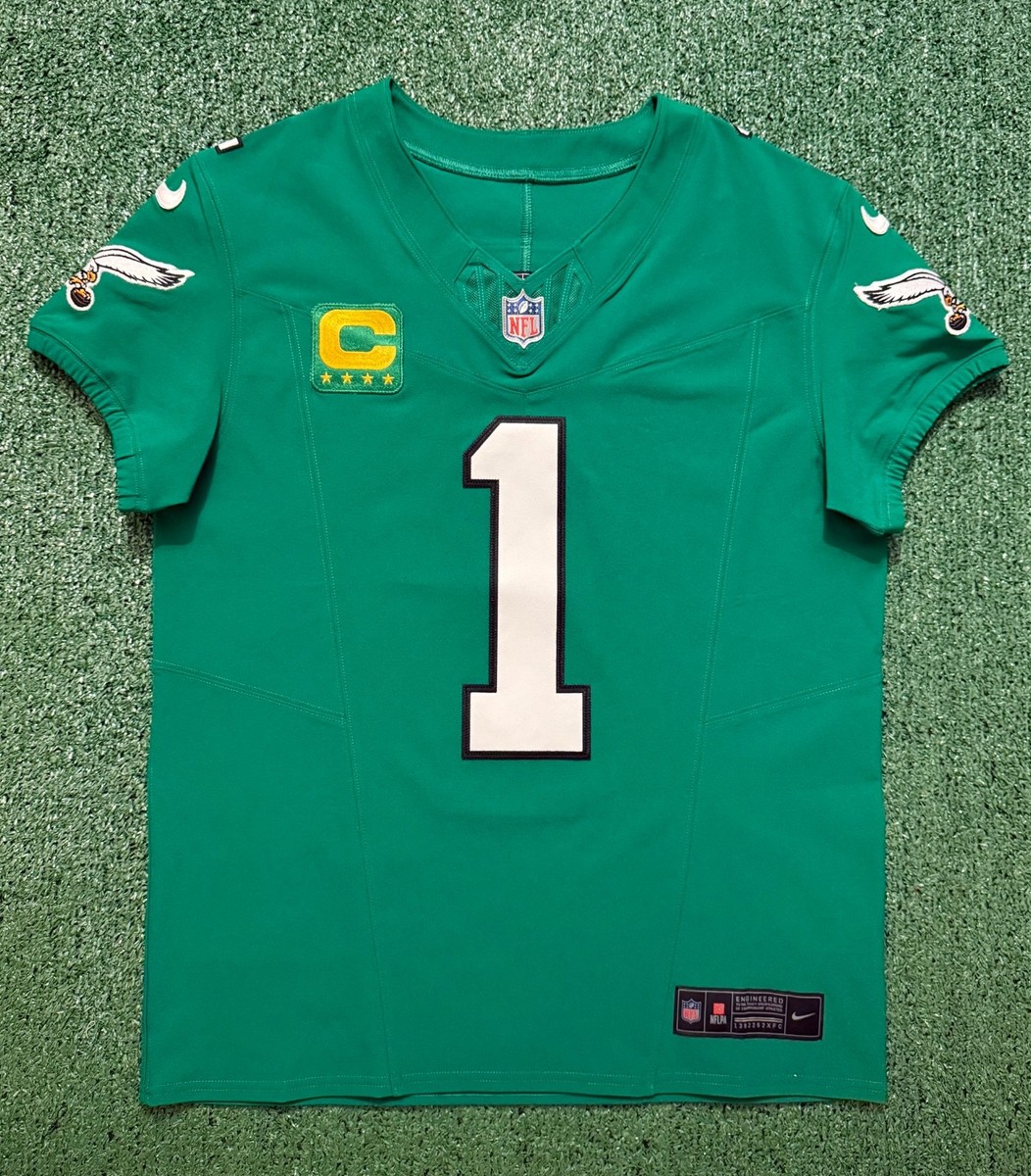 Authentic Jalen Hurts Philadelphia Eagles Kelly Green Nike FUSE