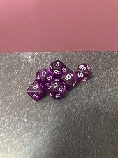 6 Piece Purple Dice Set