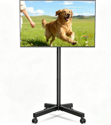 XINLEI Mobile TV Stand on Wheels for Most 21-60 Inch Flat/Curved Screens TVs, He
